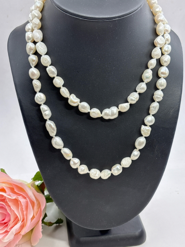 Fresh Water Pearl Strand 34 Inch Knotted