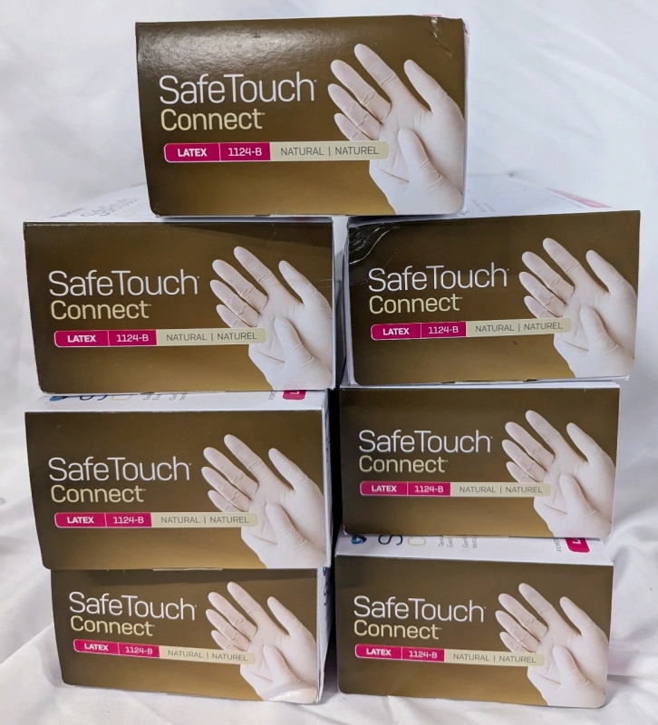 7 New Boxes Size Small | Medicom SafeTouch Connect Latex Gloves | 100 Per Box