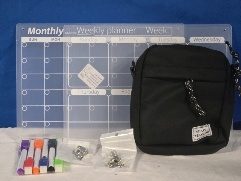 New Office Lot | Weekly & Monthly Planners, Dry Erase Markers, Pouch & Magnets