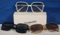 3 New Retro Style Adult Sunglasses