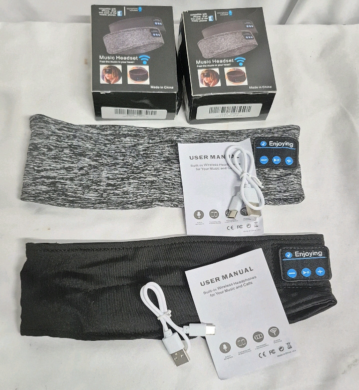 2 New Headband-Headphones, for Sleep for Working Out
