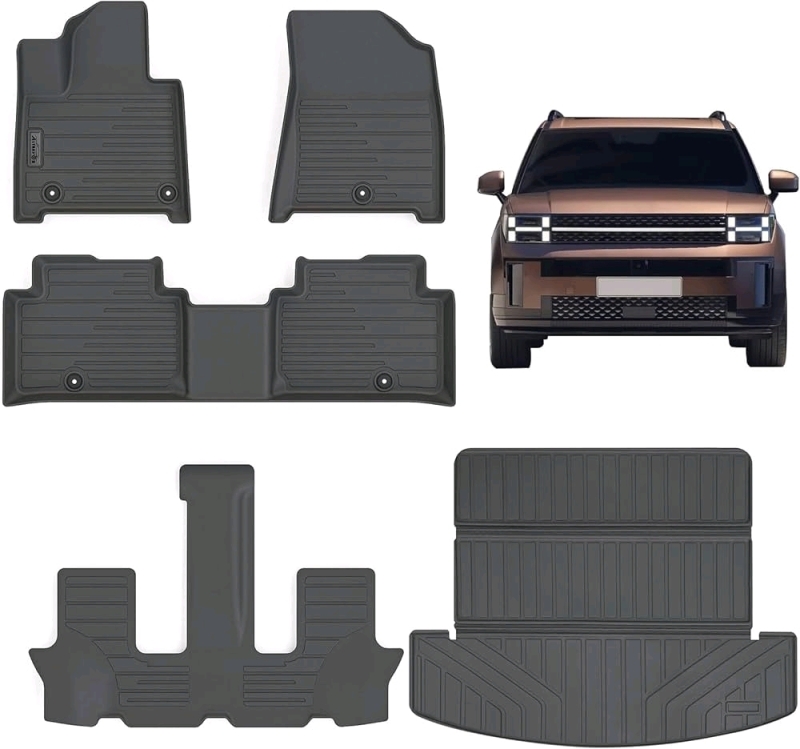 New Altravoss Floor & Trunk Mats Set for Hyundai Sante Fe 2024. Retails for over $140