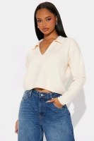 New Ladies sz XL Maya Cropped Sweater - Fashion Nova