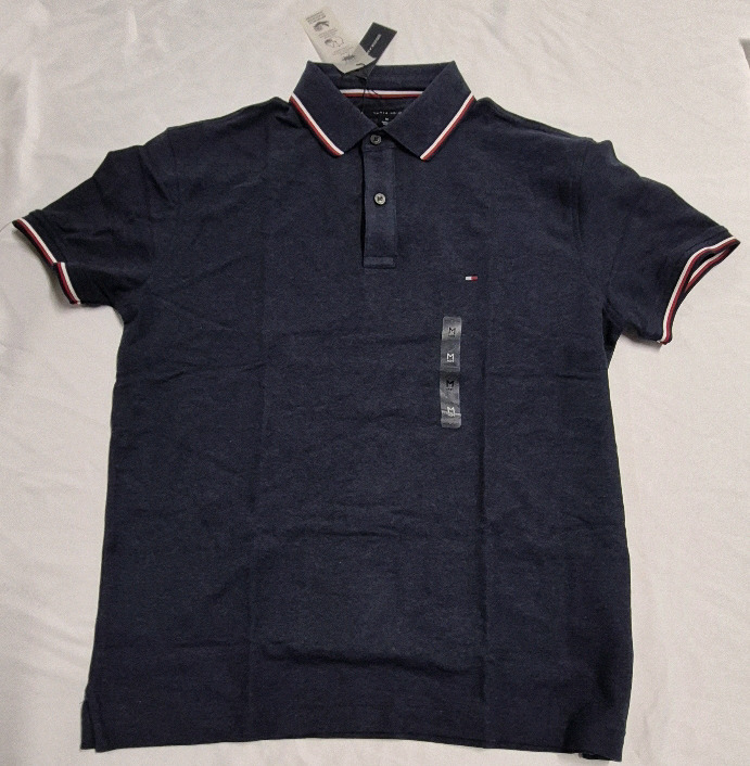 New TOMMY HILFIGER sz Med Men's Collared Shirt Retails for $69.50