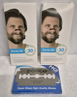 New MAGNETIC SLEEP & SPORT NASAL DILATORS 2 Packs & 10 Dorco Razor Blades