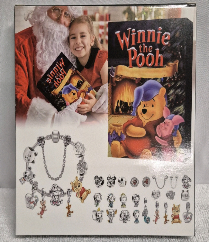 New Disney WINNIE THE POOH CHARM BRACELET ADVENT CALENDAR