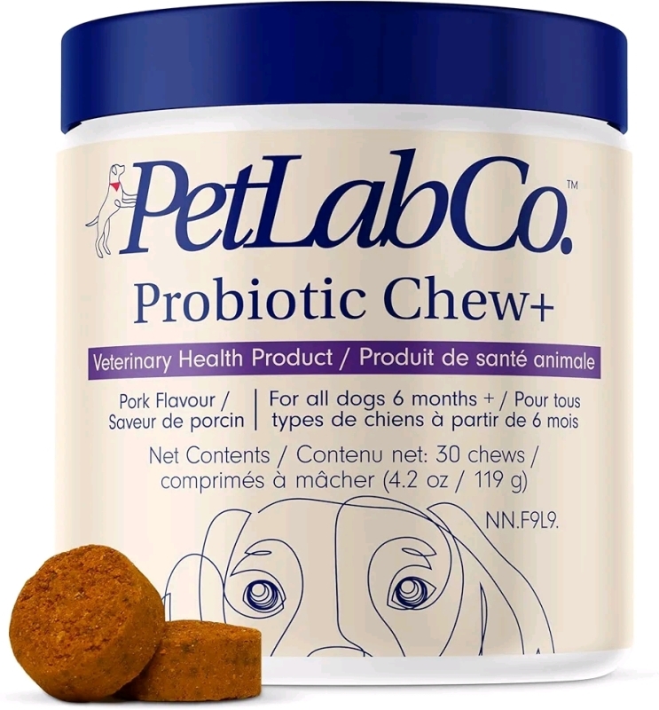 New PetLab Co. Probiotics for Dogs - Support Gut Health, Itchy Skin, Seasonal Allergies, and Yeast with Each Tasty Chew - Dog Probiotics - Safe for Small, Medium and Large Dogs 4.2 oz Retails for $42