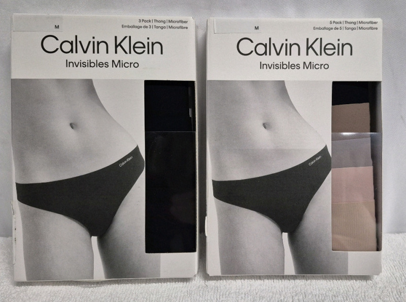 8 New Calvin Klein Microfiber Thongs sz Medium