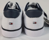 New - Tommy Hilfiger Logo Leather Low-Top Sneaker , Size Mens 8 / Womens 10 . Retail $120 - 4