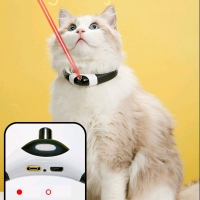 New Laser-Light Breakaway Cat Collar : Your Cat Will Never Catch the Red Dot! | Approx 3" - 4.25" Neck Diameter