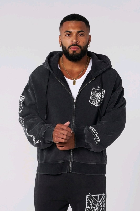 New Size XL | YOUNGLA Attack on Titan #5138 Zip-Up Hoodie | Retails for Over $80!