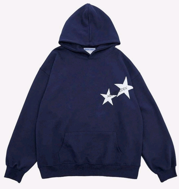 New Size Medium | AELFRIC EDEN Star Print Color Contrast Hoodie | Retails for $89.85!