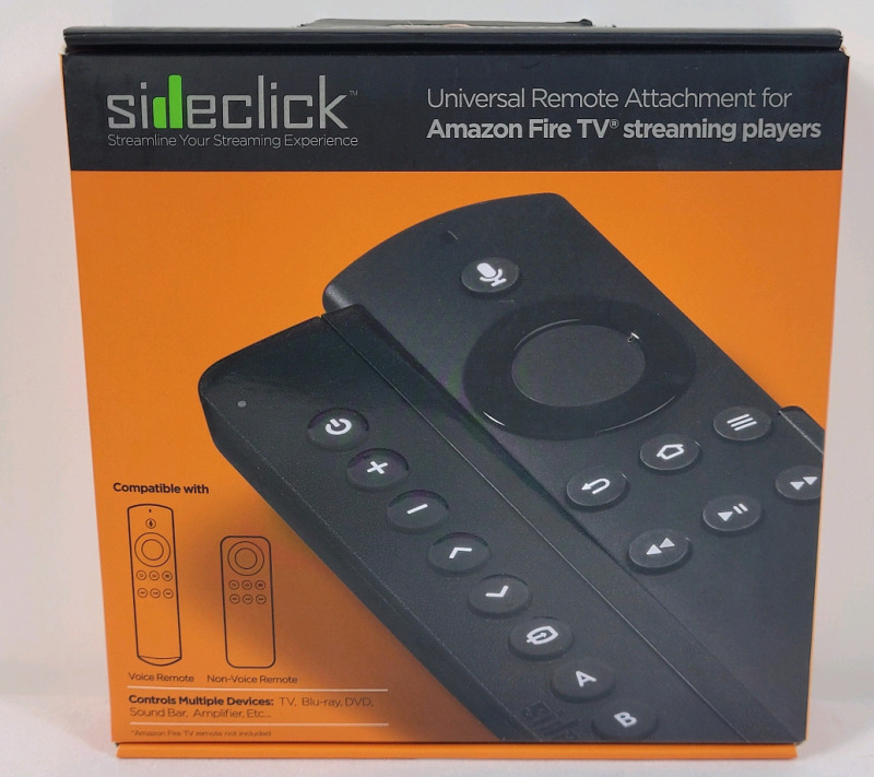 New - Sideclick Amazon Fire TV Universal Remote Attachment . Attachment Only .