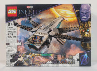 New - LEGO Marvel The Infinity Saga Black Panther Dragon Flyer #76186 , 202pcs . Retired Set . Sealed