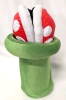 Wahoo! New Super Mario Bros Piranha Plant Slippers with Green Pipe Holder | One Size Fits Most • 11" Long - 2