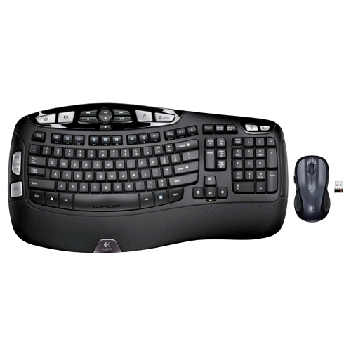 New: Logitech Keyboard and Mouse - MK550 Comfort Wave Ergonomic - QWERTY