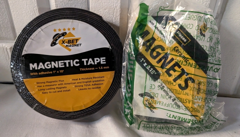 New Adhesive Magnetic Tape and 18 Piece Ceramic Magnets.