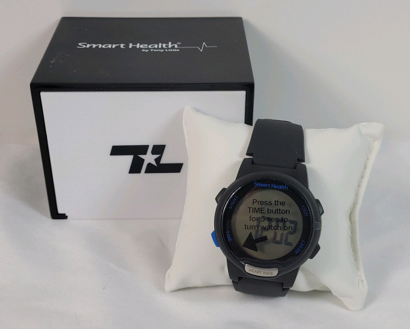 Tony Little Smart Health Calorie, Step and Heart Rate Women's Watch Black .