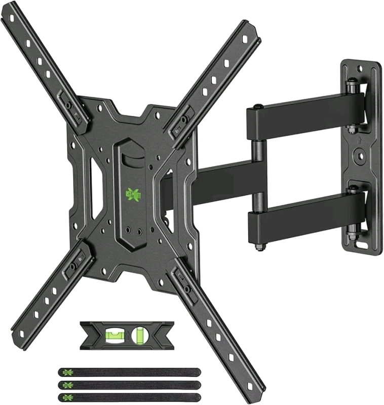 New USX MOUNT Full Motion TV Wall Mount for Most 26-60" TV, Universal TV Mount Bracket Tilt Swivel Articulating Support TV up to 77 lbs, Max VESA 400x400mm - Model XMM006