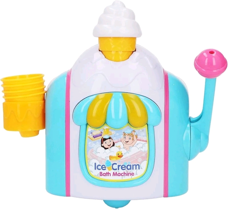 New Kids Bubble Machine, Ice Cream Shape Bubble Maker Toy for Bathing Bathroom 3+ Years - Retails for $41