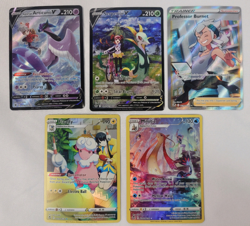 Pokémon Ultra Rare Holofoil Trading Card Game Cards , Five (5) Cards . See Photos