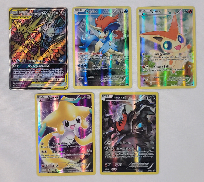 Pokémon Promo Holofoil Trading Card Game Cards , Five (5) Cards . See Photos