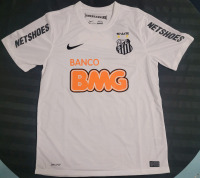 New - Santos FC 2012/13 Retro Home Jersey, Neymar Jr #11 . Size Large .