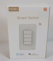 New - MOES WiFi Smart Switch , White . Compatible with Alexa & Google Assistant
