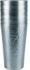 New - Arora 6-Pack Aluminum Metal Cups for Drinks, Metal Anodized Hammered Gray Tumblers , 15oz. Cups . Sealed Box - 3