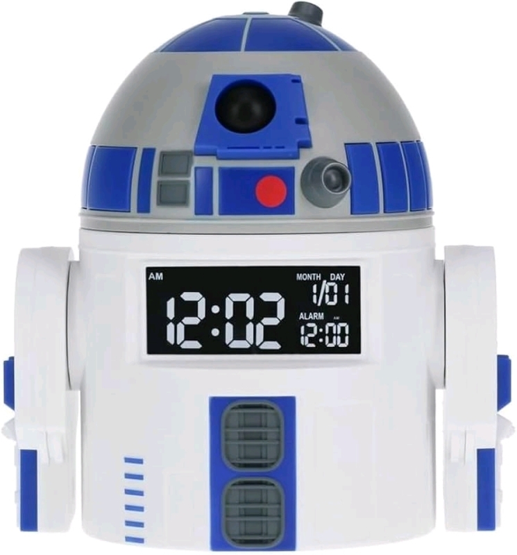 New STAR WARS R2-D2 Digital Alarm Clock by Paladone | 5.1" Tall
