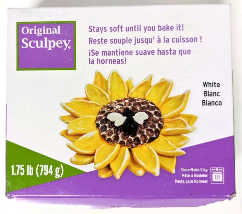 New Original SCULPY White Oven-Bake Clay &bull; 1.75lb
