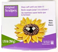 New Original SCULPY White Oven-Bake Clay &bull; 1.75lb