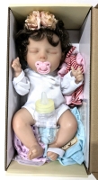 New Realistic Reborn Baby Girl Doll with Eyelashes, 3 Extra Outfits & Magnetic Soother | 10.5" Long