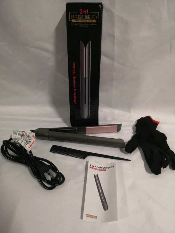 New 2 in 1 Hair Curling Iron - Straightener