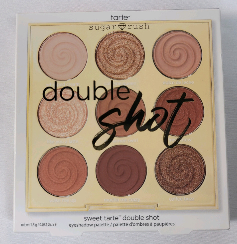 New - Tarte Sugar Rush Sweet Tarte Double Shot Eyeshadow Palette .