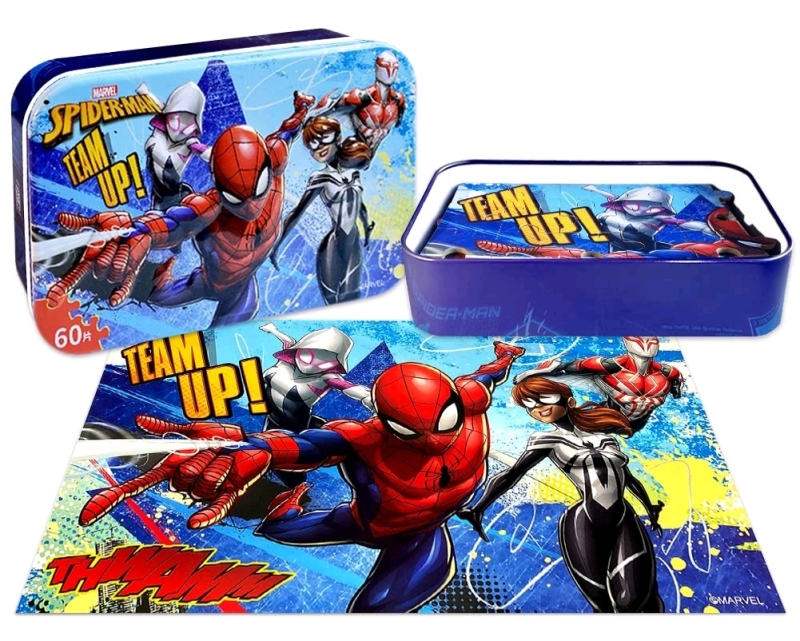 New: Marvel Spiderman Team Up 60pcs Puzzle - Still Sealed