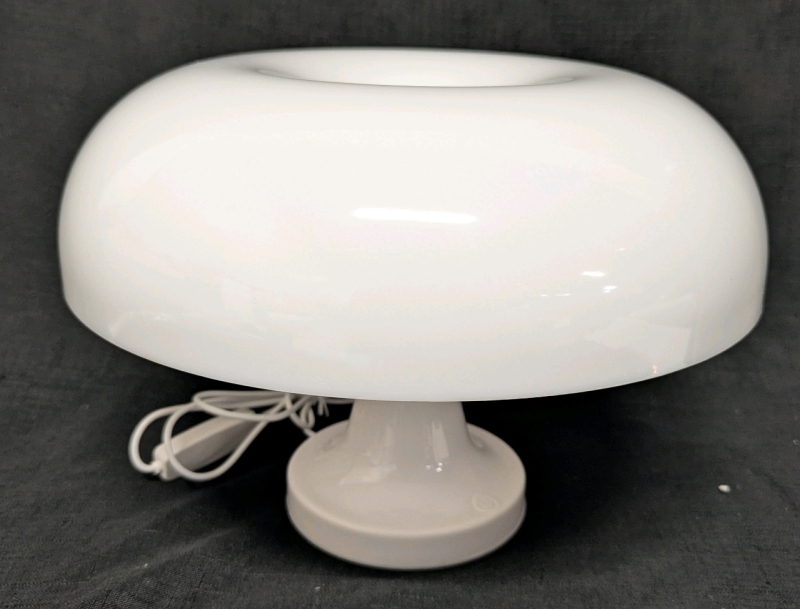 New: Led Table Lamp With Controls - Mushroom Style - 23cm T x 28cm Diameter