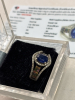 Blue Sapphire Oval Cut White Zircon 925 Sterling Silver Ring Size 7 Jewellery Apraisal Certificate - 9