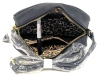 Gorgeous New ELIZABETH GRANT Crossbody PU Leather Purse with Leopard Print Lining & Gold Hardware | 8.5" x 3.75" x 7" (excl Strap) - 2