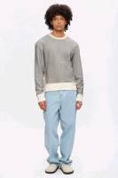 New Size Small | KOTN Egyptian Cotton Men's Atlas 2-Tone Egyptian Cotton Waffle Sweater (Marshmallow) | Retails for Over $70!
