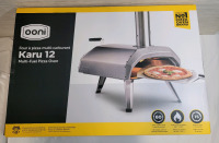 New - OONI Karu 12 Multi-Fuel Outdoor Pizza Oven , Portable Wood Fired or Gas Pizza Oven &ndash; Outdoor Cooking Pizza Maker - Pizza Oven For Authentic Stone Baked Pizzas - Countertop Pizza Oven . Retail $350