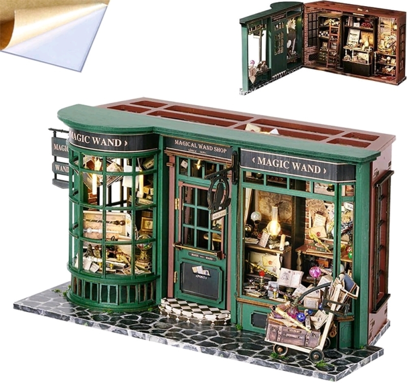 New MiniDrago MAGICAL WAND SHOP Miniature House Craft Kit
