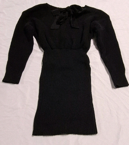 New Size Medium Women's Sweater Dress - Black