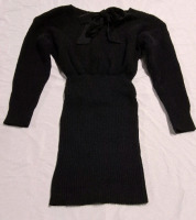 New Size Medium Women's Sweater Dress - Black
