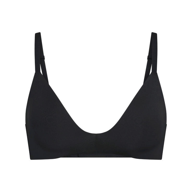 New Size 34C SKIMS T-shirt Demi Bra - Black Retails for $84