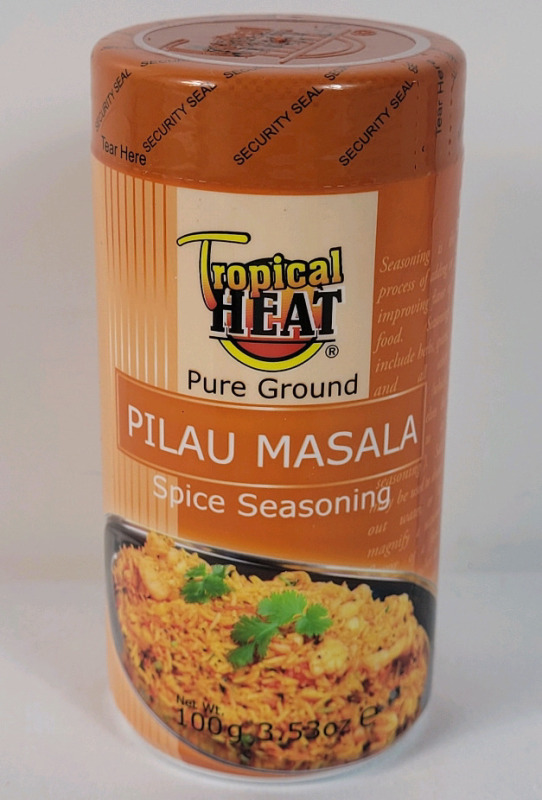 New - Tropical Heat PILAU MASALA Pure Ground Spice Seasoning , 100g / 3.5oz. . Best Before 13/02/2026