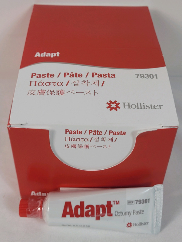 New - ADAPT Ostomy Paste , 0.5oz. Tubes , 20 Tubes . Used To Fill Or Caulk Uneven Skin Contours To Create A Flatter Surface. It Can Help To Prevent Drainage From Getting Under The Ostomy Skin Barrier