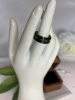 New Green Tungsten Black Ring Stamped Tungsten Carbide Size 7 - 5