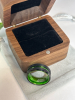 New Green Tungsten Black Ring Stamped Tungsten Carbide Size 7 - 6