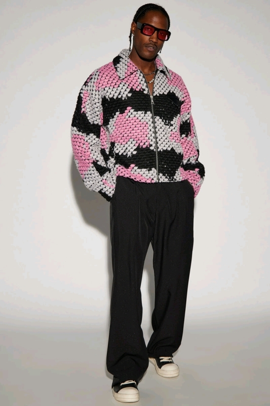 New Size Small Nova Men Newbury Jacquard Cropped Jacket
